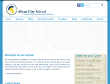 Tablet Screenshot of albancityschool.org.uk
